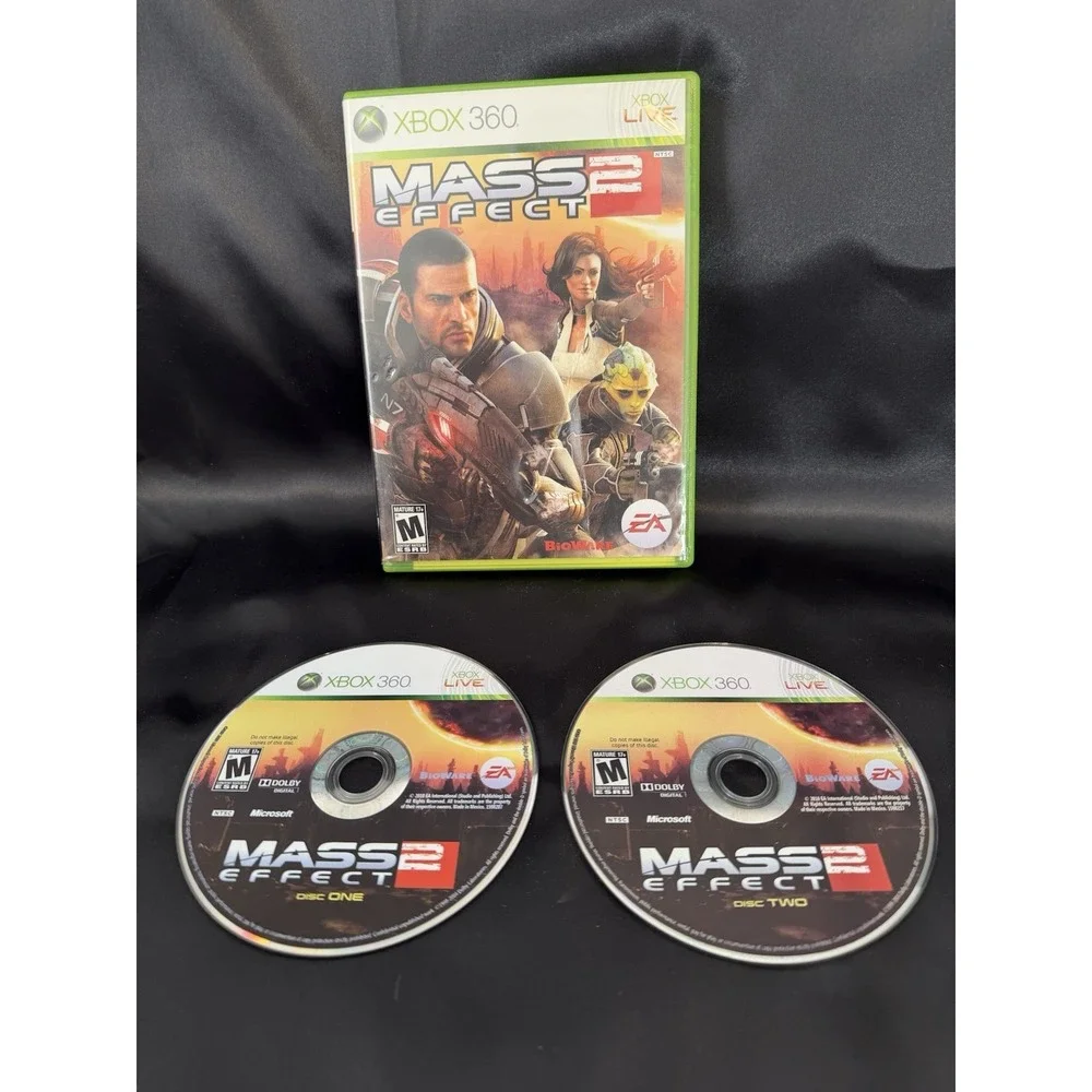 Mass Effect 2 Microsoft Xbox 360, 2010, 2-Disc Set EUC